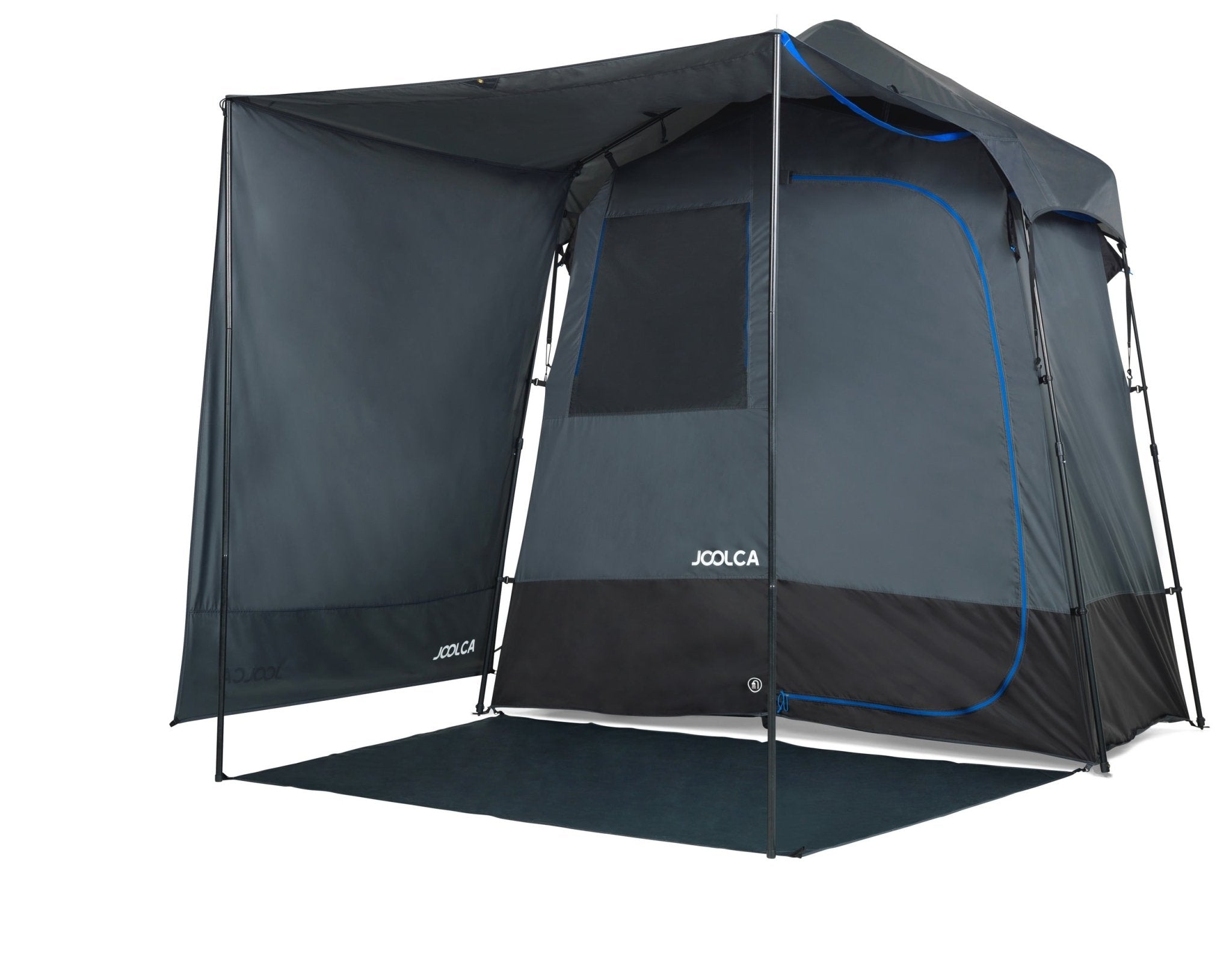 ENSUITE Double + Awning Kit with the awning fitted to the front