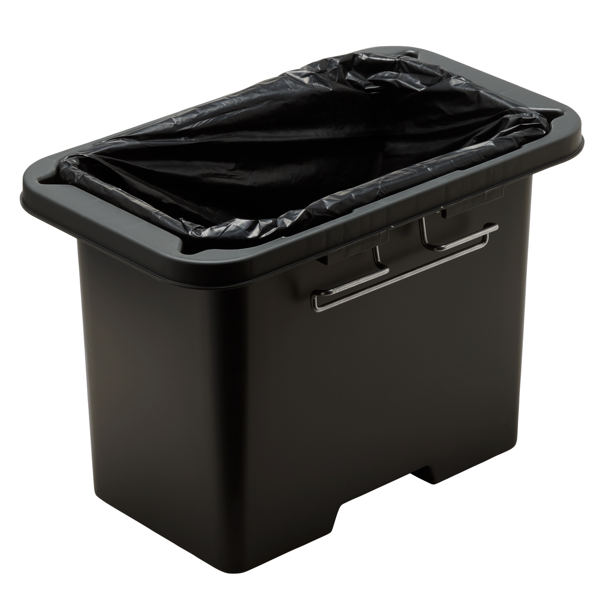 GottaGo Waste Bags heavy duty bag lining a portable toilet bin